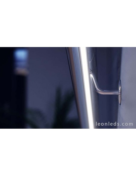 Perfil de superfície de alumínio para tiras decorativas de Led -Tipo X- 2M | leonleds