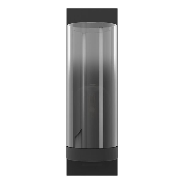 Lámpara/Aplique de Pared TOOTHILL de vidrio vaporizado negro transparente E27 (No incl.)