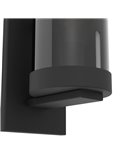 Lámpara/Aplique de Pared TOOTHILL de vidrio vaporizado negro transparente E27 (No incl.)
