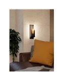Lámpara/Aplique de Pared TOOTHILL de vidrio vaporizado negro transparente E27 (No incl.)