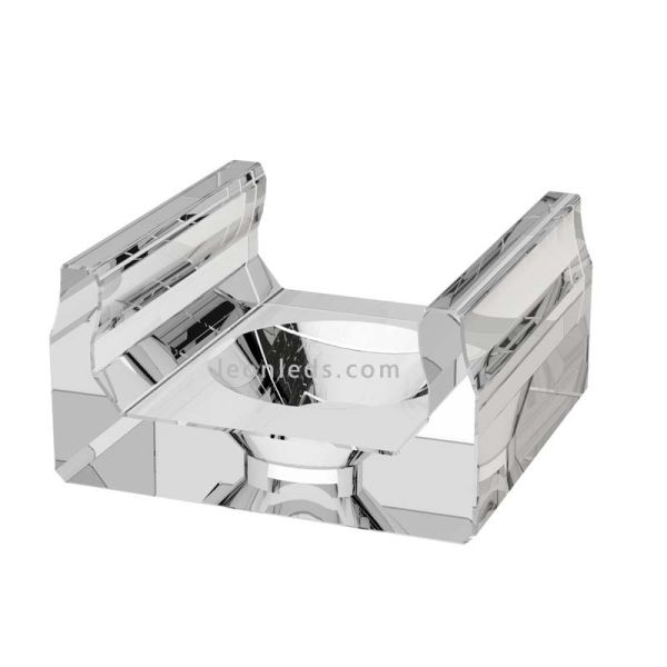 Grapa de sujecion Transparente Perfil X | LeonLeds