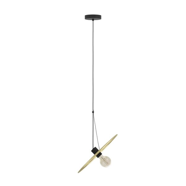 Plafonnier suspension oblique en forme de soucoupe LINTMILL E27