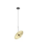 Plafonnier suspension oblique en forme de soucoupe LINTMILL E27