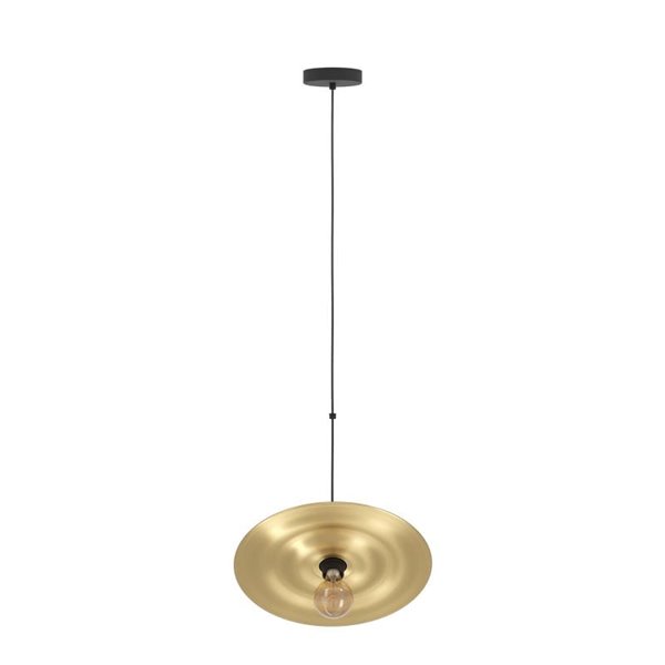 Plafonnier suspension oblique en forme de soucoupe LINTMILL E27