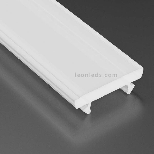 Difusor Opal 2,02m Basic Milky Perfil empotrable Terra | LeonLeds 