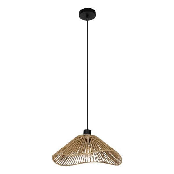 Lámpara colgante con pantalla de papel natural LAVISTER, E27 