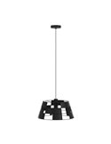 Lámpara Colgante PONTEFRACT de Metal Negro con Diseño Geométrica, E27