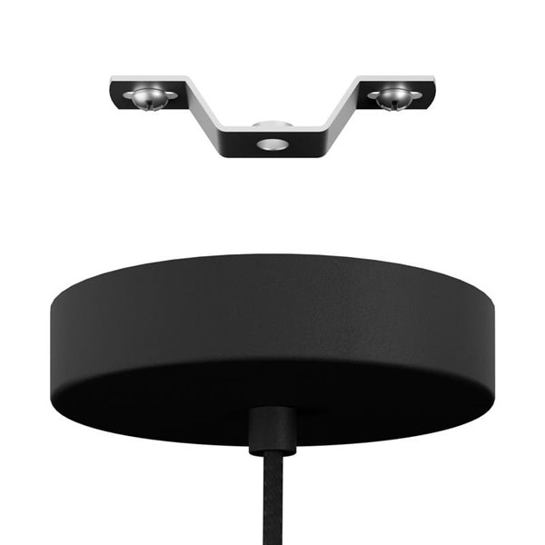 Lámpara de Techo Colgante Insdustrial MANBY de Metal Expandido Negro, E27