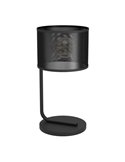 Lámpara de Sobremesa tipo Industrial MANBY de Metal Expandido Negro, E27