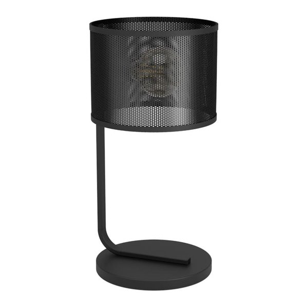 Lámpara de Sobremesa tipo Industrial MANBY de Metal Expandido Negro, E27
