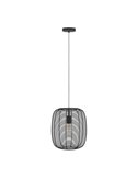 Lámpara de Techo Industrial Colgante RINROE de Metal Alambre Negro, E27