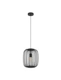 Lámpara de Techo Industrial Colgante RINROE de Metal Alambre Negro, E27