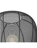 Lámpara de Pie Industrial con pata trípode RINROE de Metal Alambre Negro, E27