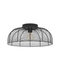 Plafón de Techo Estilo Industrial RINROE de Alambre Negro, E27