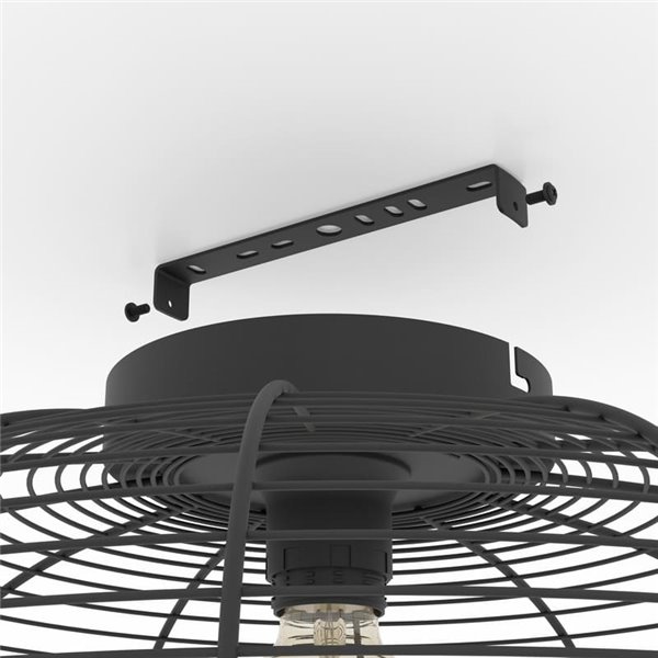 Plafón de Techo Estilo Industrial RINROE de Alambre Negro, E27