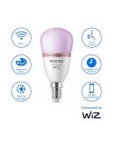 Lâmpada LED inteligente RGB esférica E14 com Wiz, Wi-Fi e Bluetooth regulável E14 Philips Smart