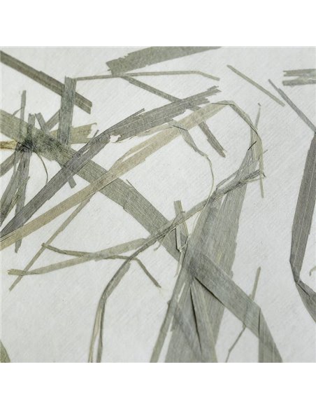 Candeeiro de mesa OXPARK com folhas de bambu e abajur de linho natural, E27