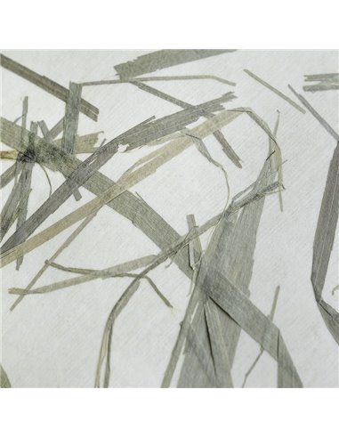 Candeeiro de pé OXPARK com folhas de bambu e abajur natural, E27