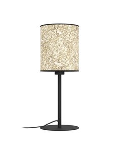 Lámpara de Mesa Natural BUTTERBURN con Hojas de Abedul y Pantalla de Lino, E27