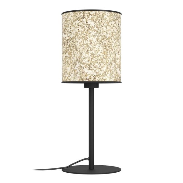 Candeeiro de mesa natural BUTTERBURN com folhas de bétula e abajur de linho, E27