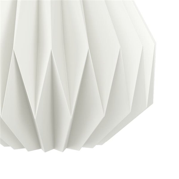 Lámpara Colgante MINTING Blanca de Papel Plegado y Metal Negro Ø45cm, E27