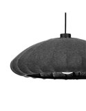 Lámpara Colgante BARLASTON Gris con Pantalla Textil Lavable Ø35cm, E27