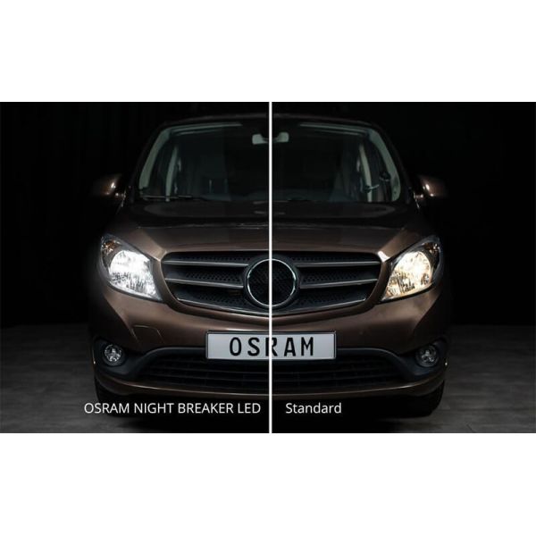 H4 Night Breaker LED Lâmpadas LED inteligentes aprovadas na Espanha +330% de brilho 64193DWNBSM-2HB Osram