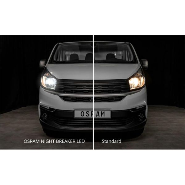 H4 Night Breaker LED Lâmpadas LED inteligentes aprovadas na Espanha +330% de brilho 64193DWNBSM-2HB Osram