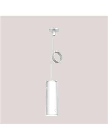 Aplique sin punto de luz ROLL 4 con accesorio imantado de pared, táctil, blanco 3W -sin cables-