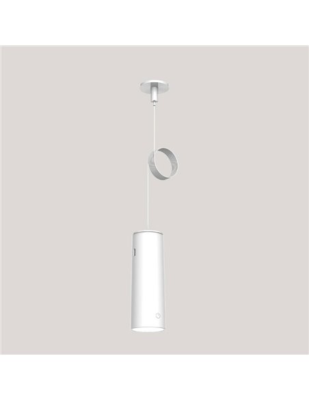 Aplique sin punto de luz ROLL 4 con accesorio imantado de pared, táctil, blanco 3W -sin cables-