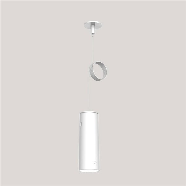 Aplique sin punto de luz ROLL 4 con accesorio imantado de pared, táctil, blanco 3W -sin cables-