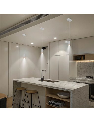 Aplique sin punto de luz ROLL 4 con accesorio imantado de pared, táctil, blanco 3W -sin cables-