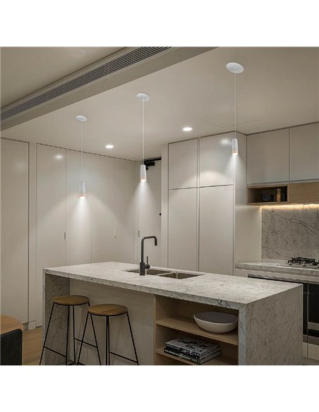 Aplique sin punto de luz ROLL 4 con accesorio imantado de pared, táctil, blanco 3W -sin cables-