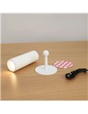 Aplique sin punto de luz ROLL 4 con accesorio imantado de pared, táctil, blanco 3W -sin cables-