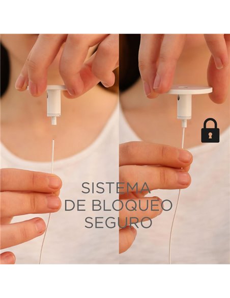 Accesorio para hacer colgante los apliques ROLL facil instalación (adhesivo/tornillos) blanco