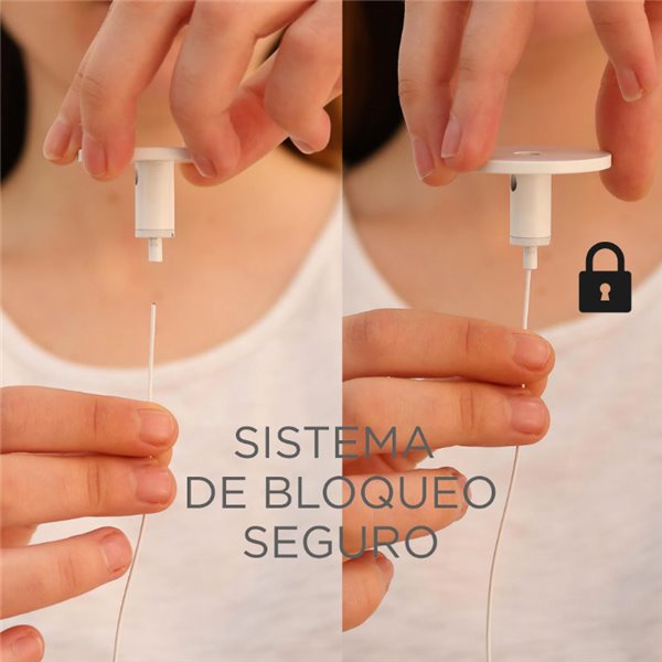 Acessório para fazer apliques ROLL suspensos, fácil instalação (adesivo/parafusos) branco