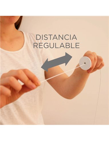 Accesorio para hacer colgante los apliques ROLL facil instalación (adhesivo/tornillos) blanco
