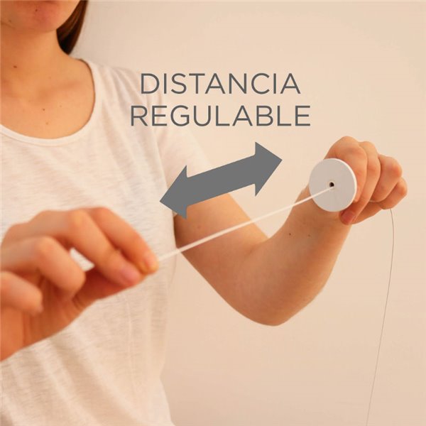 Accesorio para hacer colgante los apliques ROLL facil instalación (adhesivo/tornillos) blanco