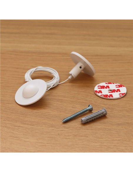 Accesorio para hacer colgante los apliques ROLL facil instalación (adhesivo/tornillos) blanco