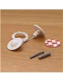 Accesorio para hacer colgante los apliques ROLL facil instalación (adhesivo/tornillos) negro