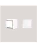 Aplique de pared sin cables BOX 8 con accesorio imantado de pared, facil de instalación blanco