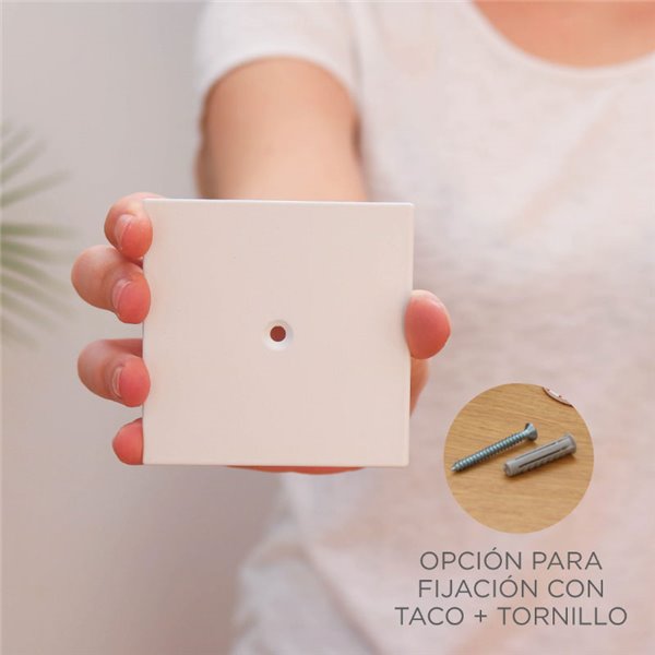 Applique murale sans fil BOX 8 avec accessoire mural magnétique, facile à installer blanc