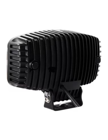 Trasera de Faro LED Rectangular Homologado ECE 9-36V Luz Largo alcance y Diurna con Doble Luz de Estacionamiento Blanca/Naranja