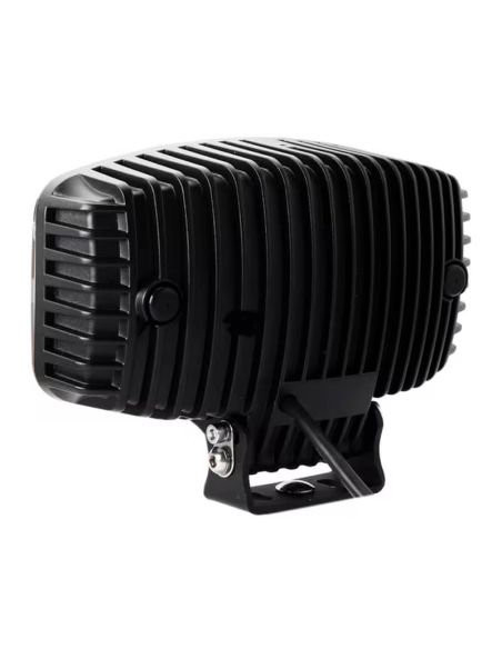 Trasera de Faro LED Rectangular Homologado ECE 9-36V Luz Largo alcance y Diurna con Doble Luz de Estacionamiento Blanca/Naranja