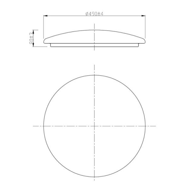 Medidas Plafón de Techo LED Philips Moire 36W - Luz Cálida y Fría (2700K - 4000K) - EyeComfort - Fácil Instalación