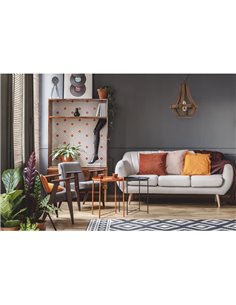 Lámpara Colgante Rústica KINROSS con Cuerpo de Madera Marrón, Ø31cm, E27 2