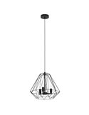 Lámpara Colgante TARLE con 3 Luces, Diseño Negro y Casquillos 3XE14