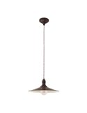 Lámpara Colgante Vintage STOCKBURY con Pantalla Cónica en Marrón Envejecido, E27