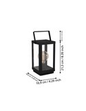 Lámpara de Sobremesa BRADFORD 1 con Diseño de Farol Clásico, E27
