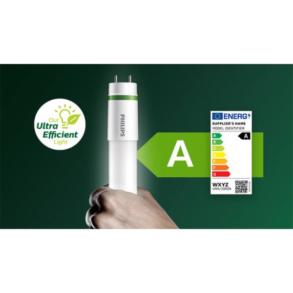 Tubo LED Philips T8 EM Rotable 1500mm 20W Reemplazo 58W G13 - Ultraeficiente, Luz Blanca 6500K - 50,000 Horas de Vida EM